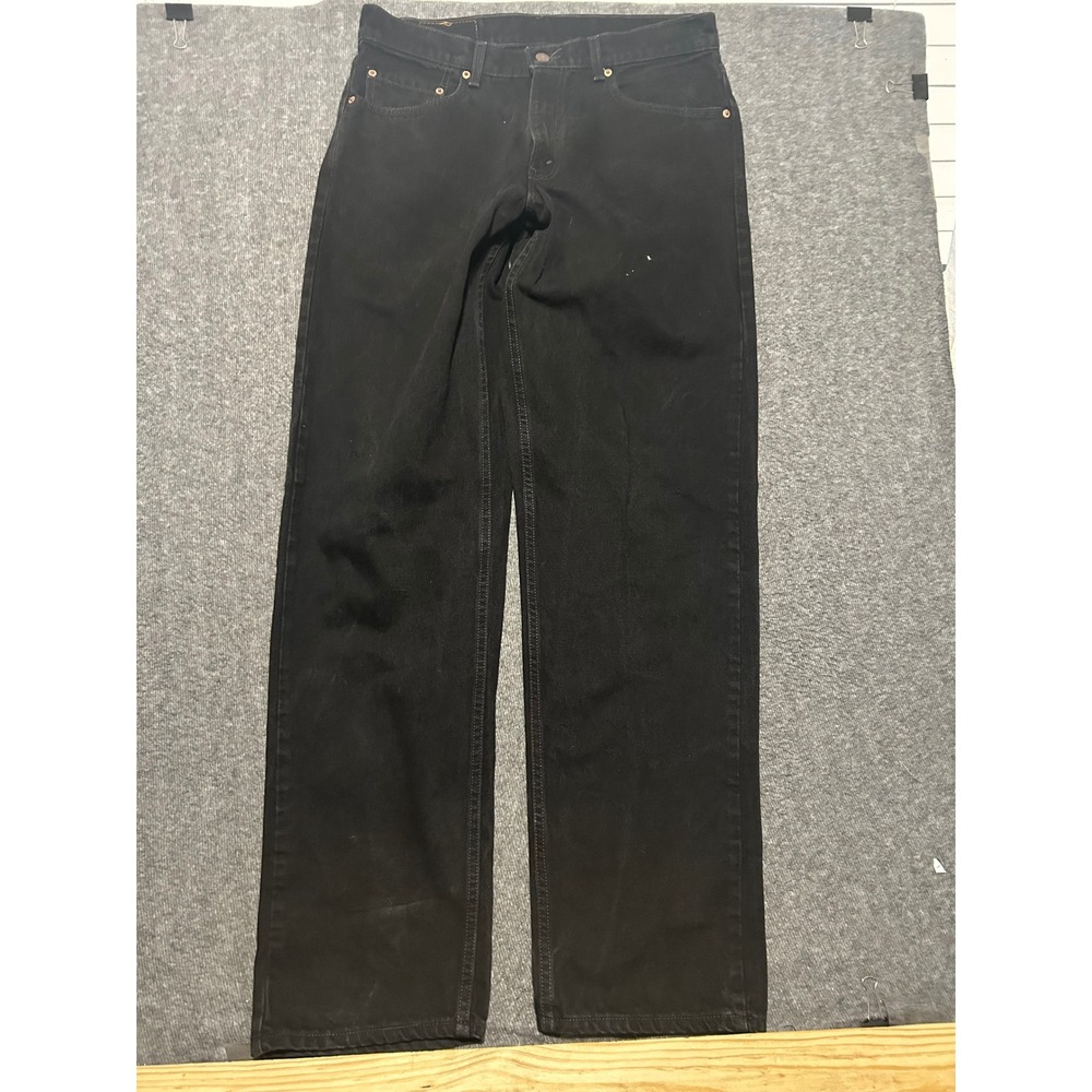 Levis 565 jeans mens black made in usa vintage fit 34X34 loose fit straight leg